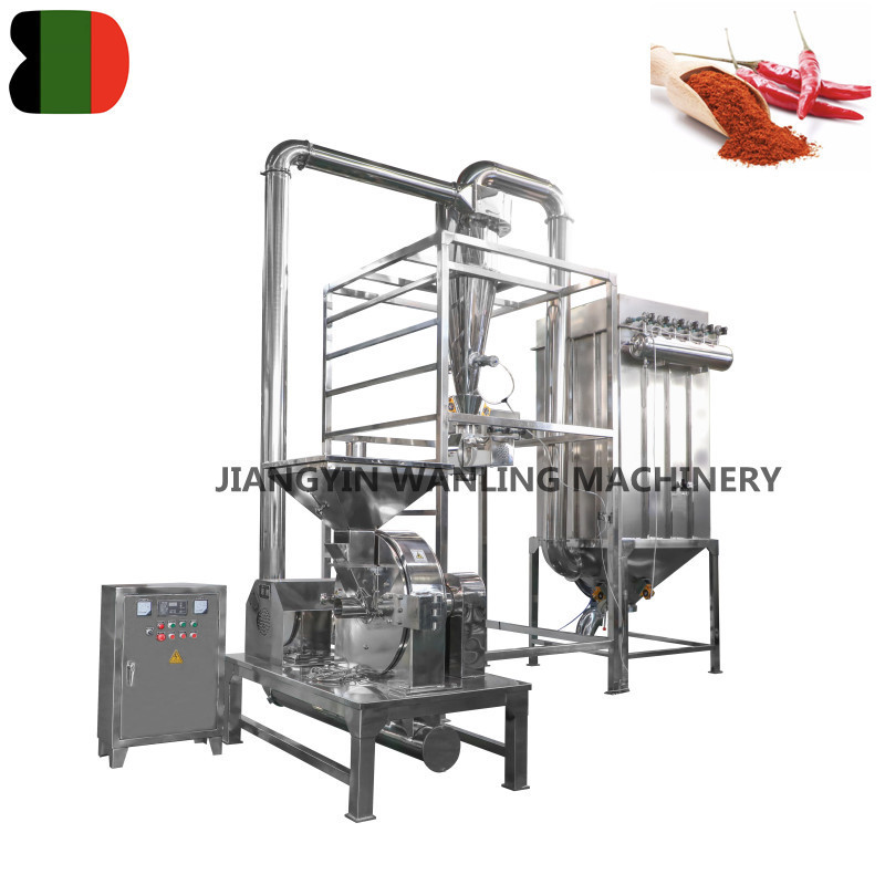 WLC high capacity automatic icing sugar salt grinder rice flour grinding pin mill machine