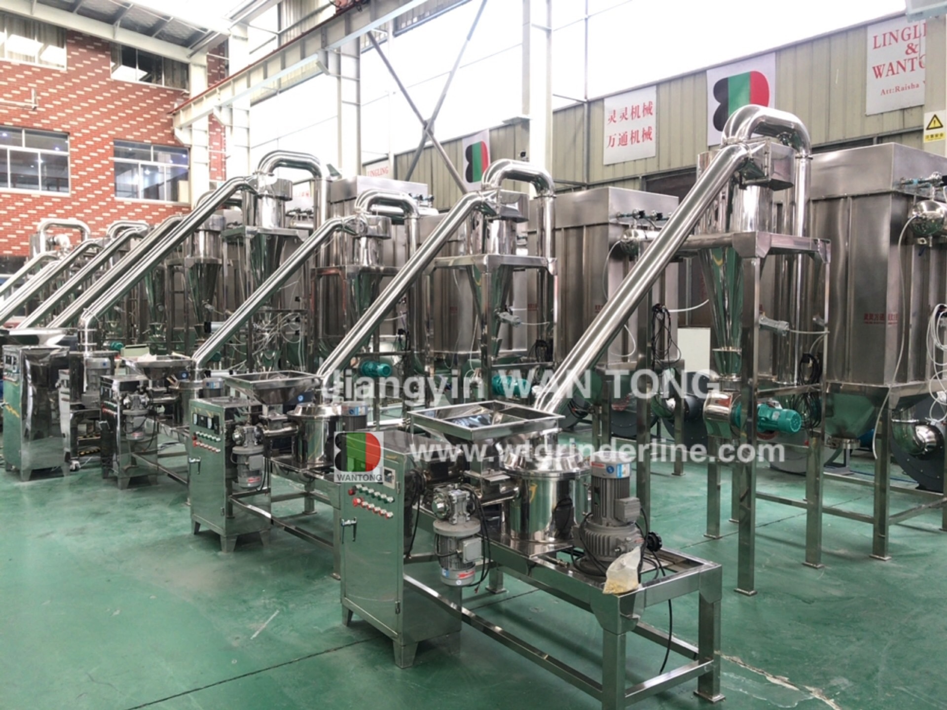 WFJ MHJ spice leaf herbs aromatic powder grinding mill machine processing line for legumes