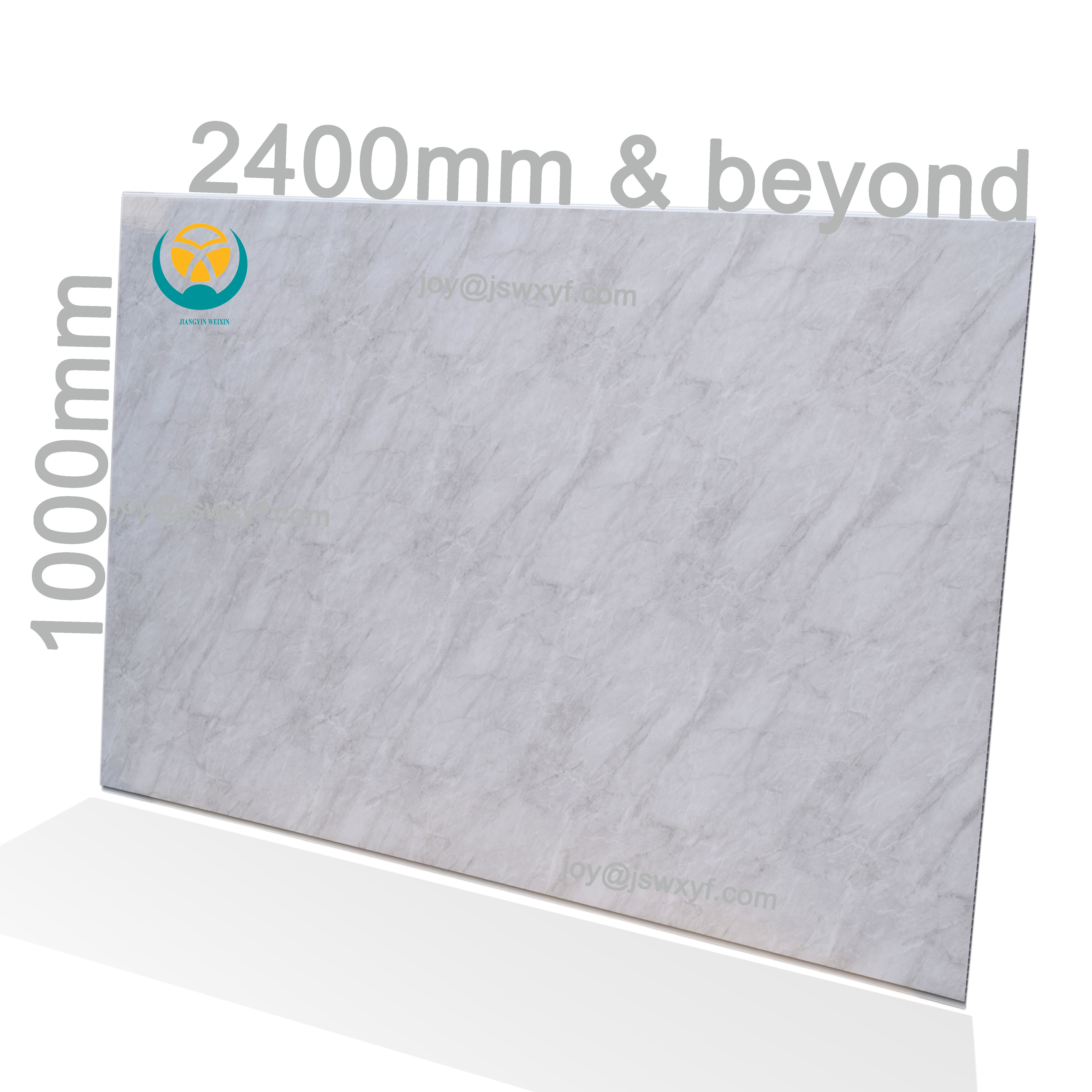 White Marble 1.2 m wide PVC bathroom wall panel for interior wall decoration