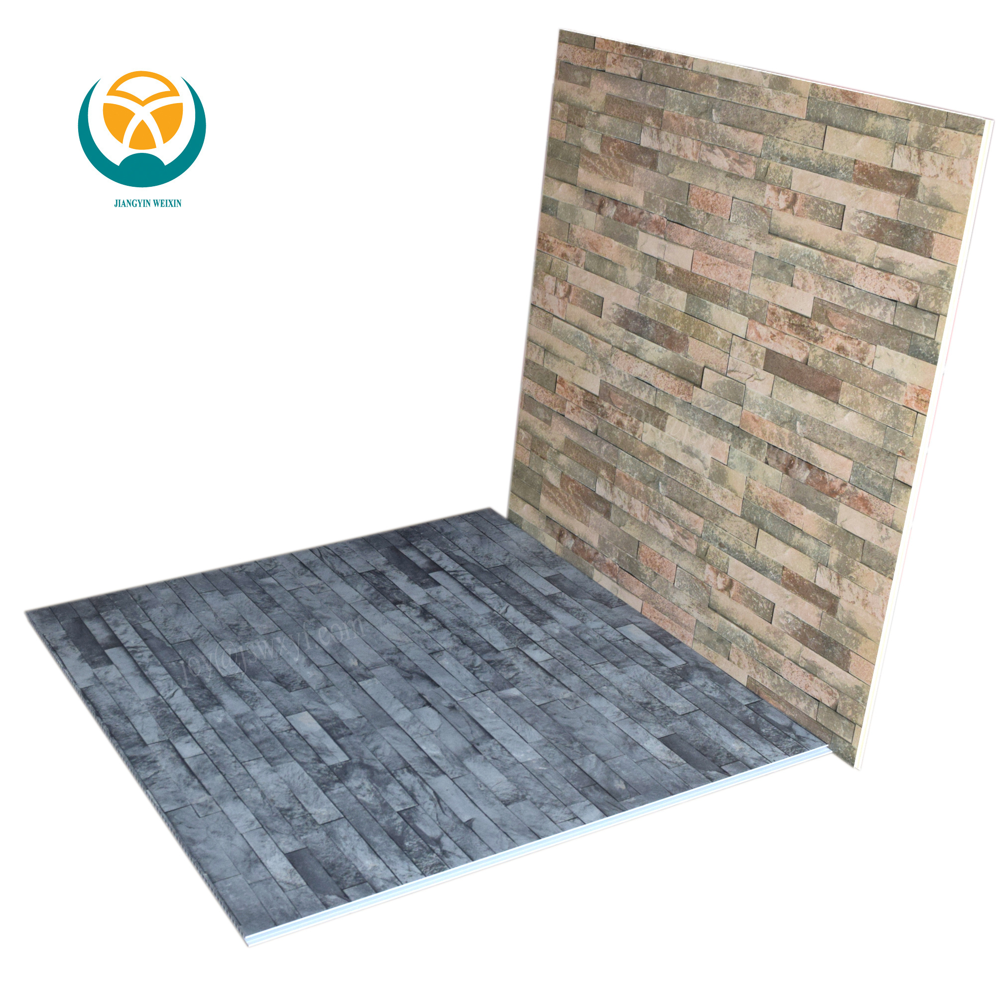 1m wide pvc faux brick wall panel 3d