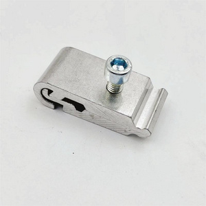 ULW Glass Shower Door Wall Mount Hinge Corner Aluminum Profile Hinge Adjustable Iron Gate Door Hinges