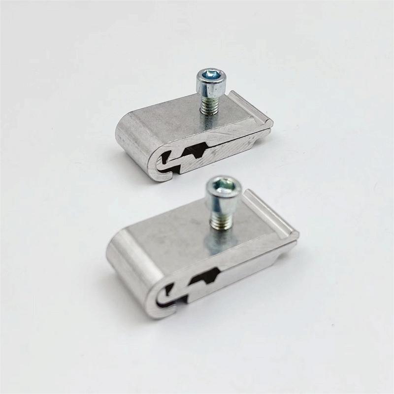 ULW Glass Shower Door Wall Mount Hinge Corner Aluminum Profile Hinge Adjustable Iron Gate Door Hinges