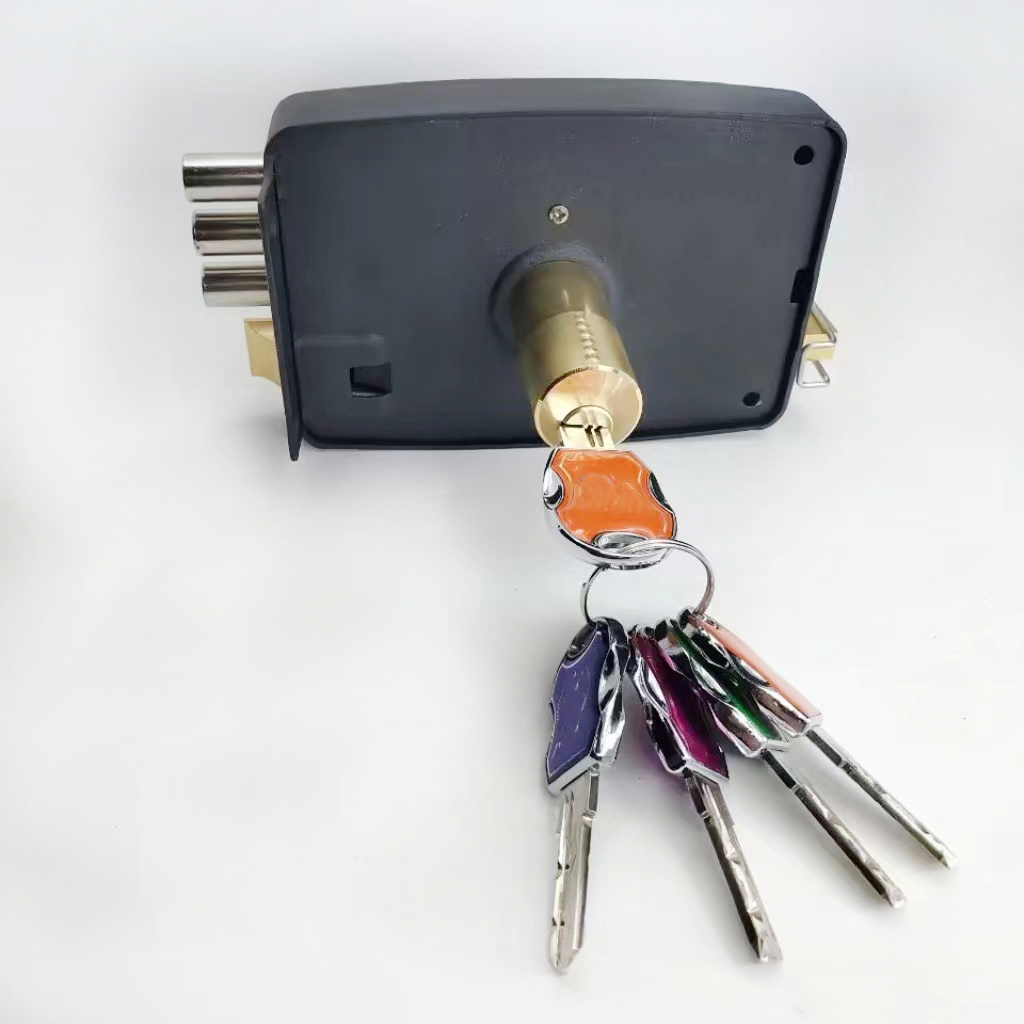 top Security rim Lock 540.14 rim lock with 5pcs color brass keys