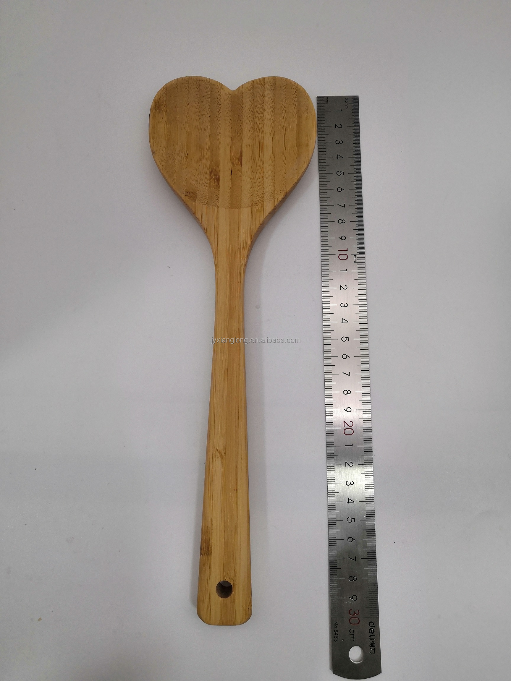 Heart Shape Kitchen Utensil Bamboo  Serving Mixing Spoon bamboo utensils