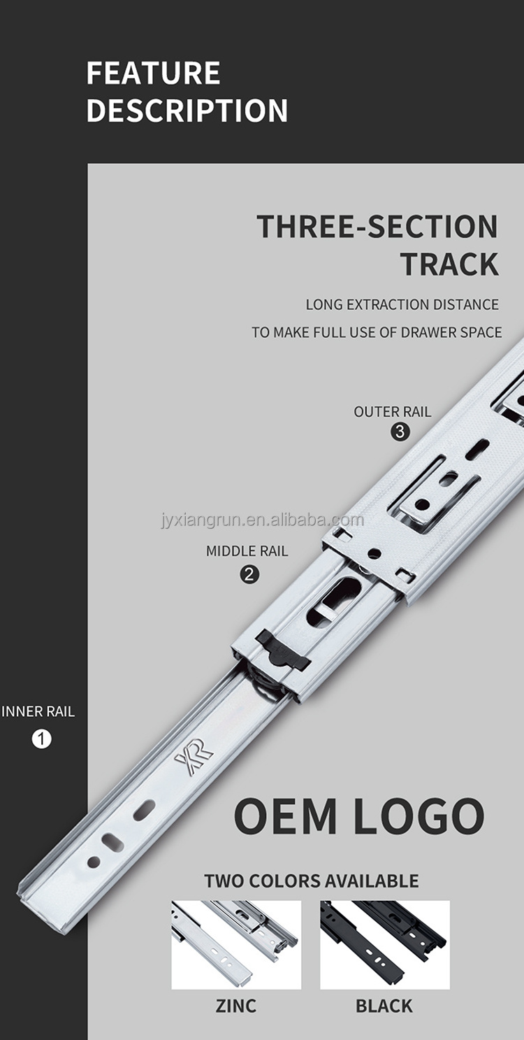 Promotion Rail Runner Fgv/European Type Full Soft Close Concealed Drawer Slide