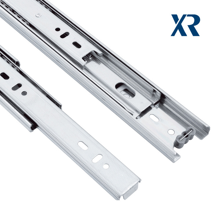 Stainless Steel 3-Fold Full Extension Furniture Hardware Accessories Ball Bearing Drawer Slider Rail For Cabinet Drawer Slide