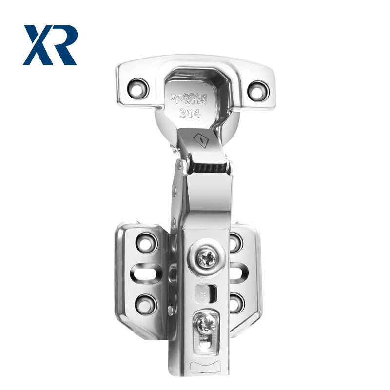 XIANGRUN Furniture Fitting 304 Stainless Steel Hydraulic Hinges For Kitchen Cabinets