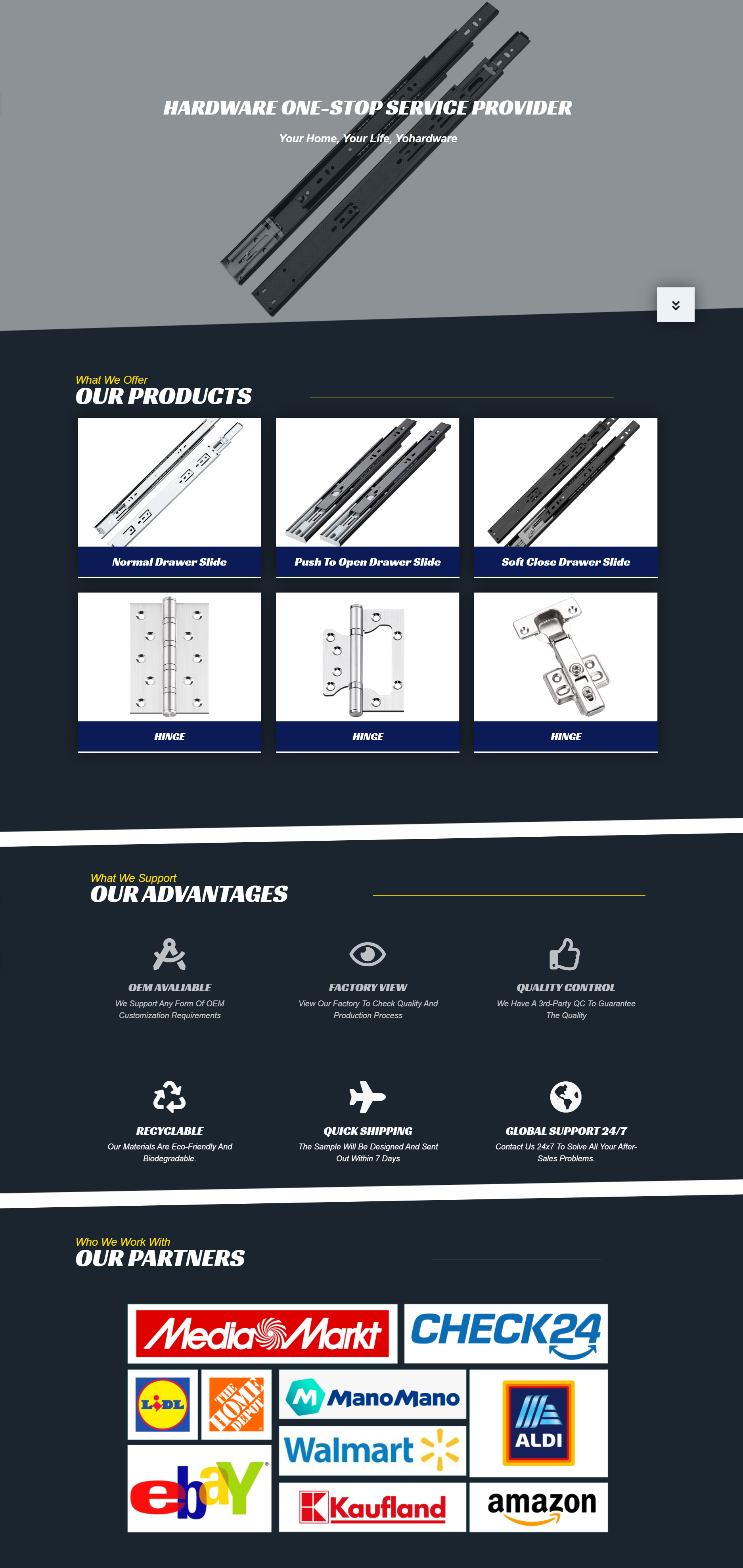 New Arrival Sliding Rail Concealed Heavy Duty Push To Open Drawer Slide