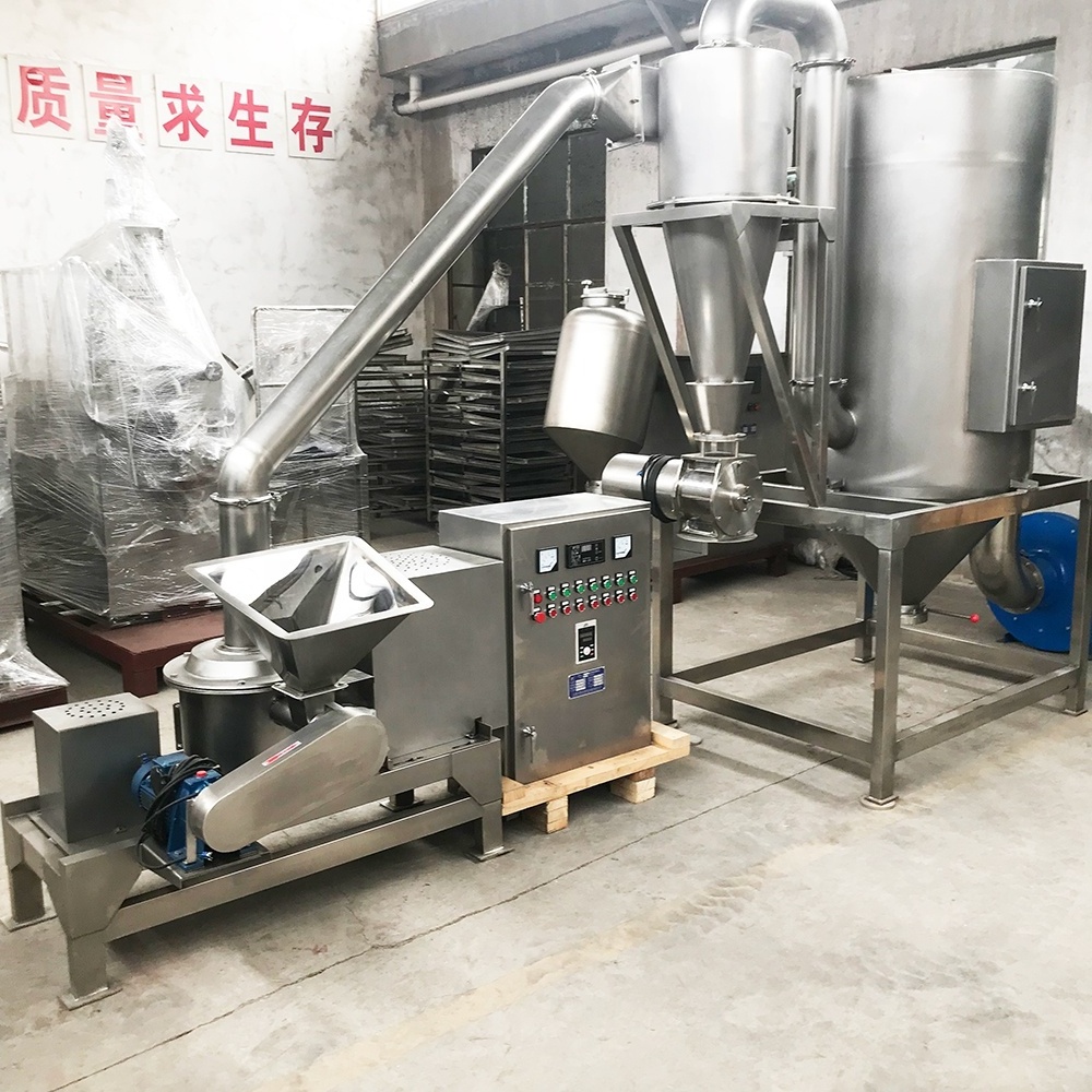 WFJ Full Automatic Hibiscus Flower Grinding Machine Dry Leaf Milling Mill Machine