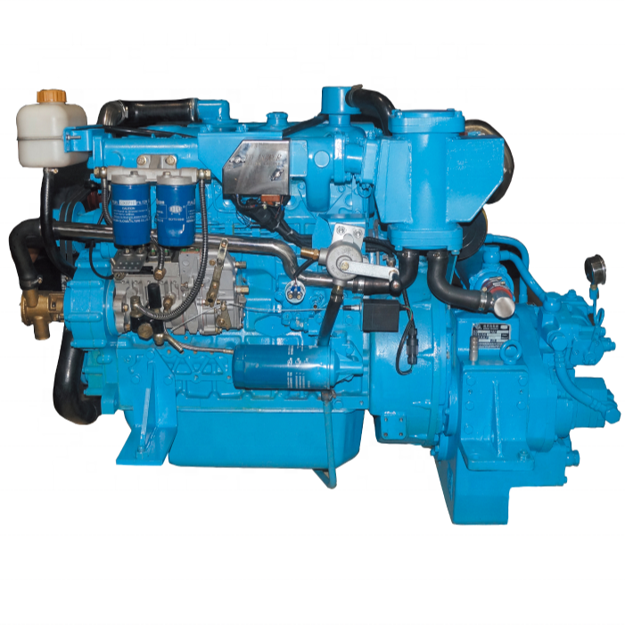 Marine Diesel Engine TDME-4112T 4 cylinder 130HP Power with boat Gearbox 120C