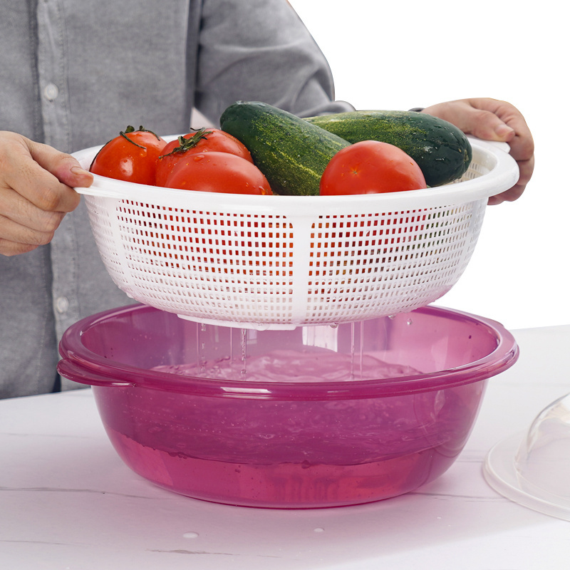 Hot Sale Household Kitchen Tools Double Layer Multi-function Sink Strainer Drain Basket