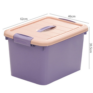 Xingsheng Color square storage super large capacity 100L clothes waterproof sealing strong plastic colorful large box container