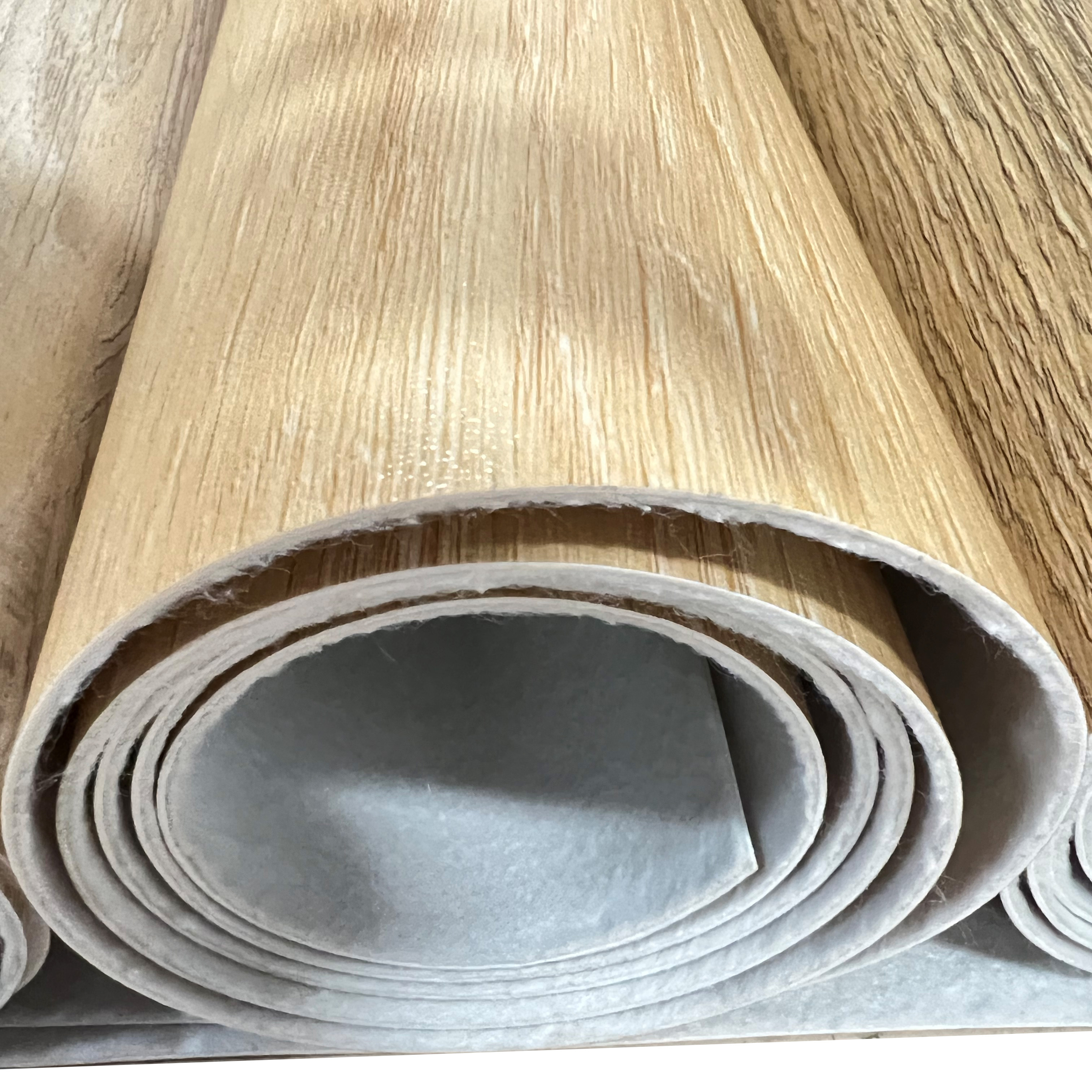 Durable Low Price Roll Pvc Vinyl Flooring Coverings Sheet Wood Style For Hospital