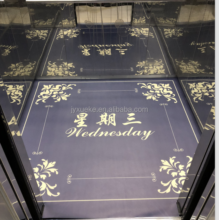 pvc digital Printing vinyl cupboard Mat ,kitchen Mat elevator protective  floor mat tile