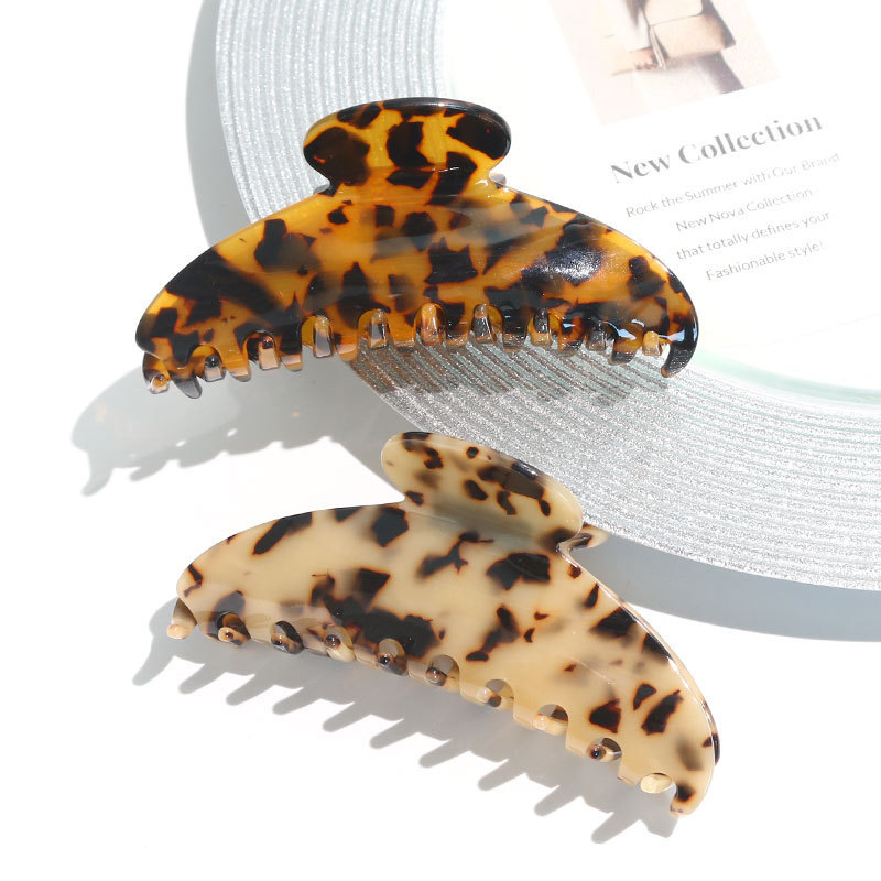 oversized acetate shark hair claw extra large tortoise claw clip for thin thick curly hair ponytail jaw clips jumbo claw clips