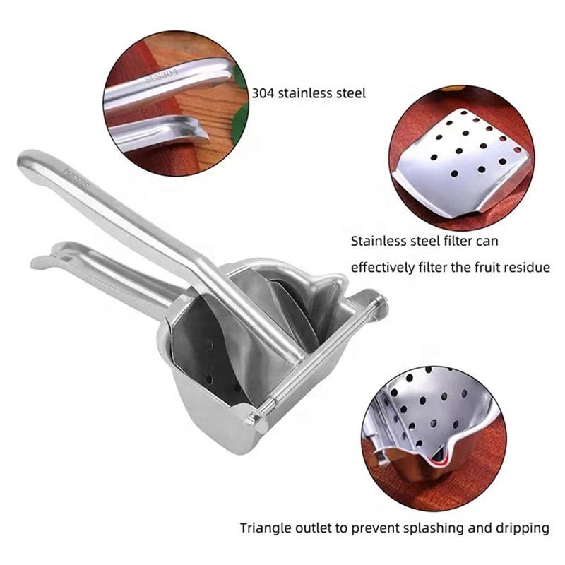 Kitchen High Quality Stainless Steel Lemon Squeezer Manual Press Fruit Juicer Lemon Orange Juicer