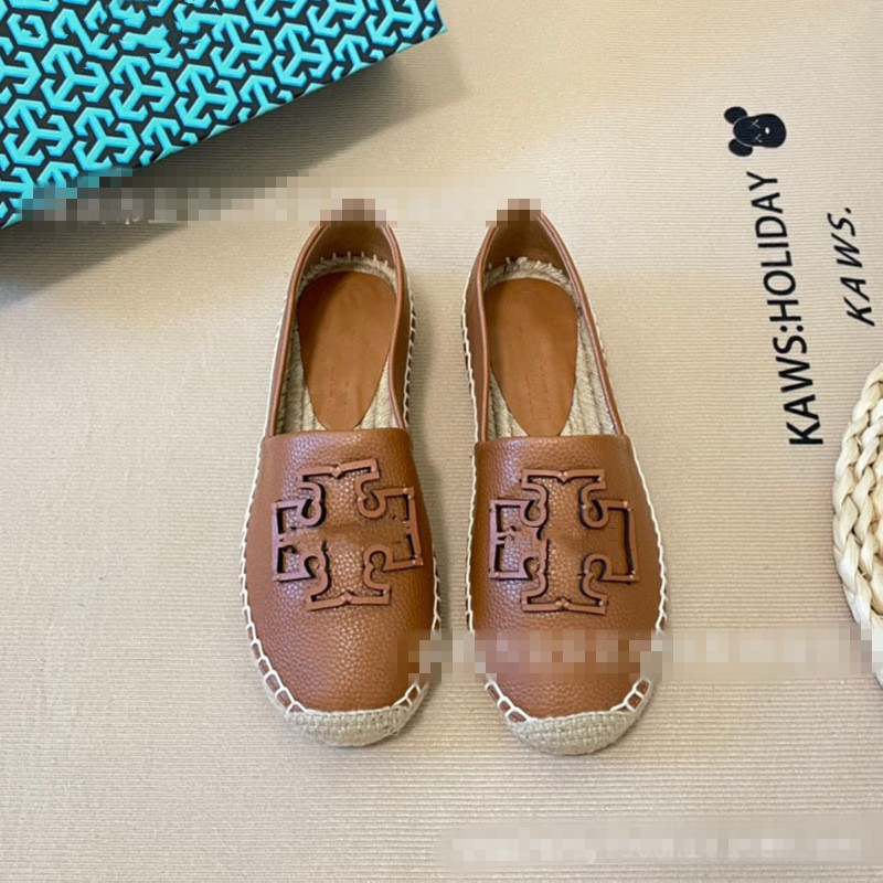 cow leather new style women Lazy Shoes Slip on a woman's shoe lightly women flat Denim sandals leather Straw footwear for ladies