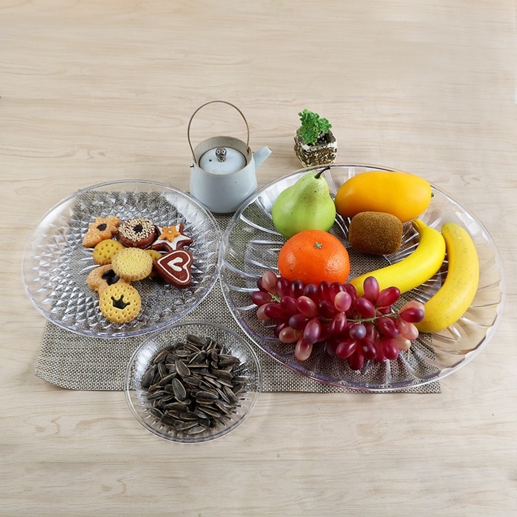 For KTV Home Use Plastic PC Fruit Dish Fruit Plate Candy Dish