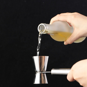 20ml/40ml Stainless Steel Double Jigger Wine Jigger with handle Measuring Cup