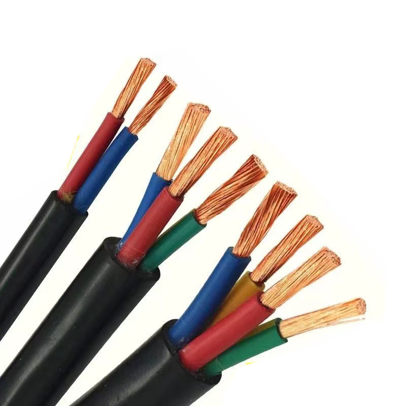 Flexible  RVV Multi-Core  2 3 4 Cores  3 x 1.5mm2  Copper Wires Flexible Electric Wire