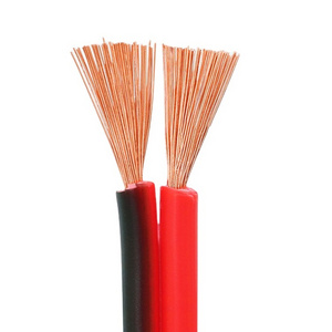 Factory Hot Selling RVB  twin Copper Core Speaker Wire 0.5mm 0.75mm 1.5mm 2.5mm 4mm Flat electric cable