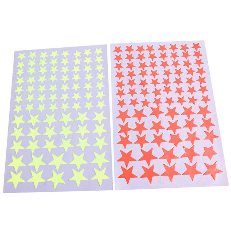 glow in the dark fluorescent stickers stars glow-in-the-dark wall decoration room remodeling fluorescent stickers