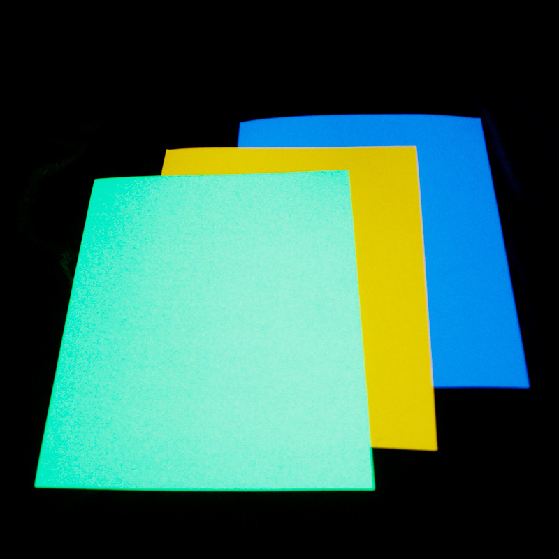 A4 paper fluorescent wallpaper glows in the dark, safety warning glows ,  luminous film glow-in-the-dark stickers