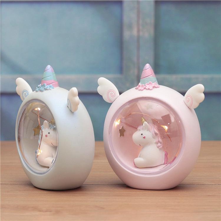 Unicorn Star light little Nightlight girl heart Creative gift set piece Student girl children's Christmas birthday gift