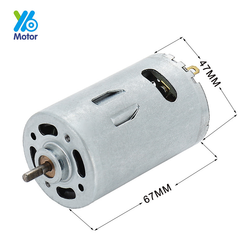 YB Customized 775 30W 6V 12V 24V 36V 48V 10000RPM Brush DC Electric Motor For Fan