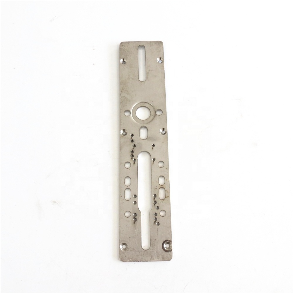 Customize Perforated door lock accessories, Stainless steel door lock bottom latch plate