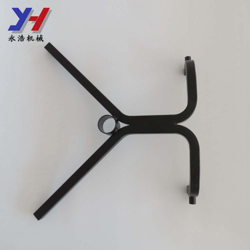 Custom powder coated high precision angle iron computer revolving chair base parts office swivel chair metal base replacement