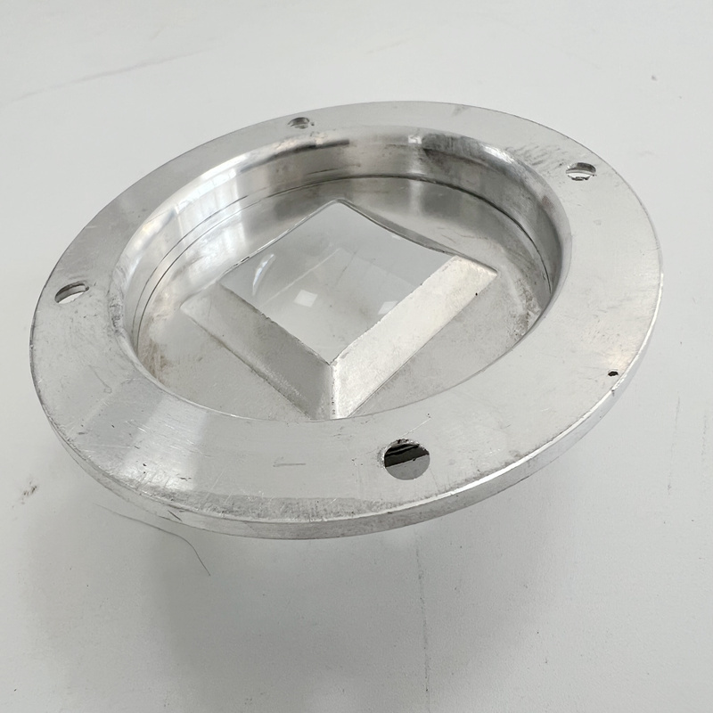 Customized Street Light Optical Borosilicate Glass Lens with Stainless Steel Holder and Silicone Gasket