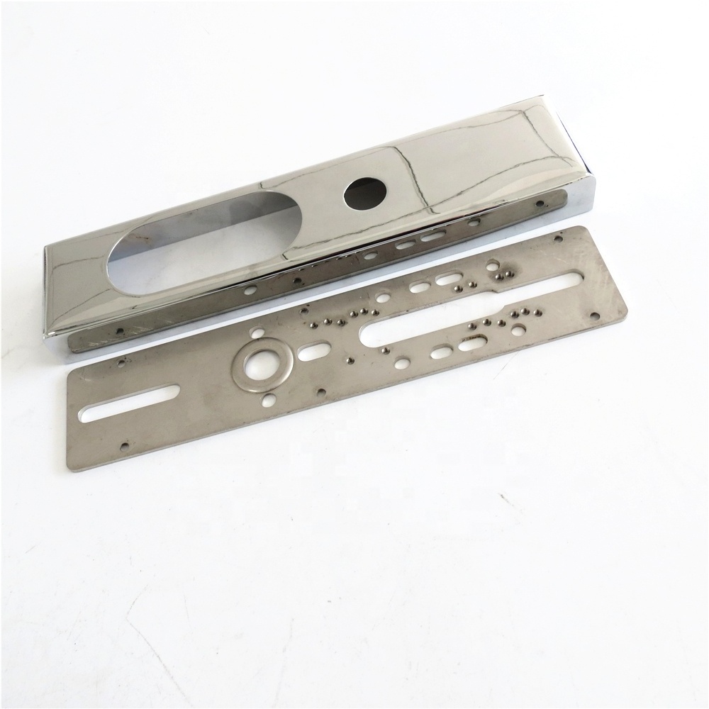 Good quality OEM made stainless steel wrap-around door plate, Stainless steel door reinforcer