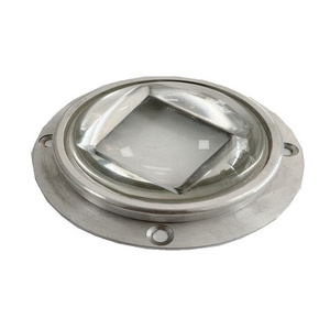 Customized Street Light Optical Borosilicate Glass Lens with Stainless Steel Holder and Silicone Gasket