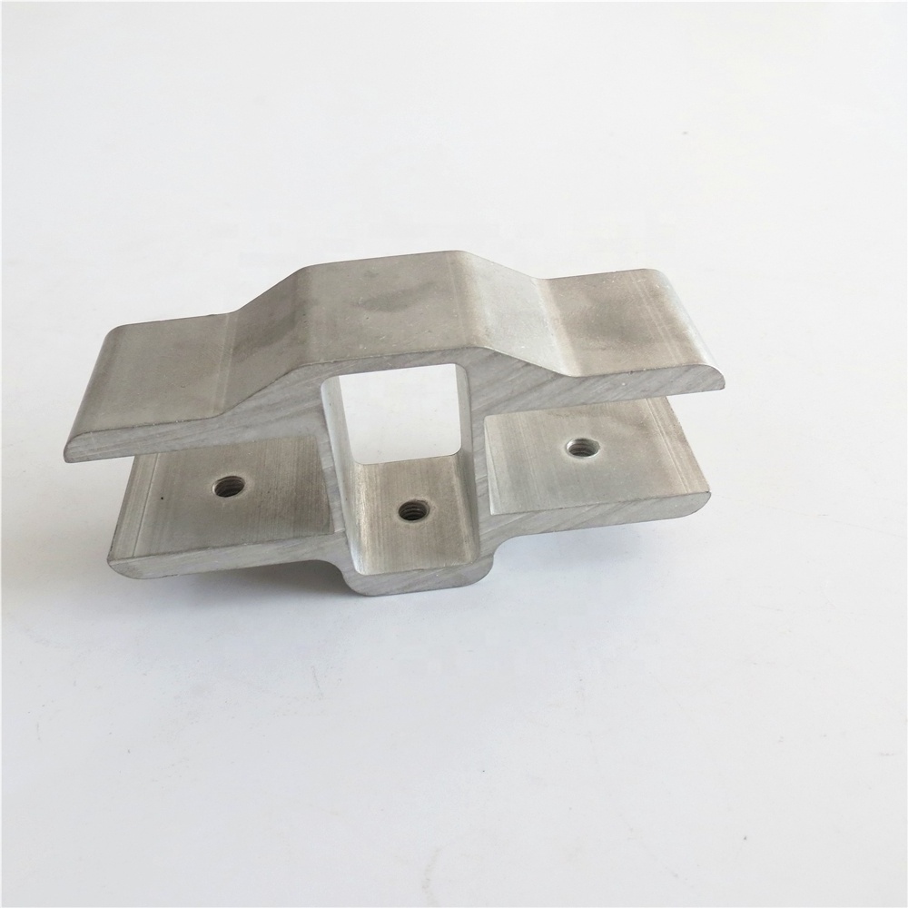 Custom Aluminum extrusion fixed clamp for glass channel