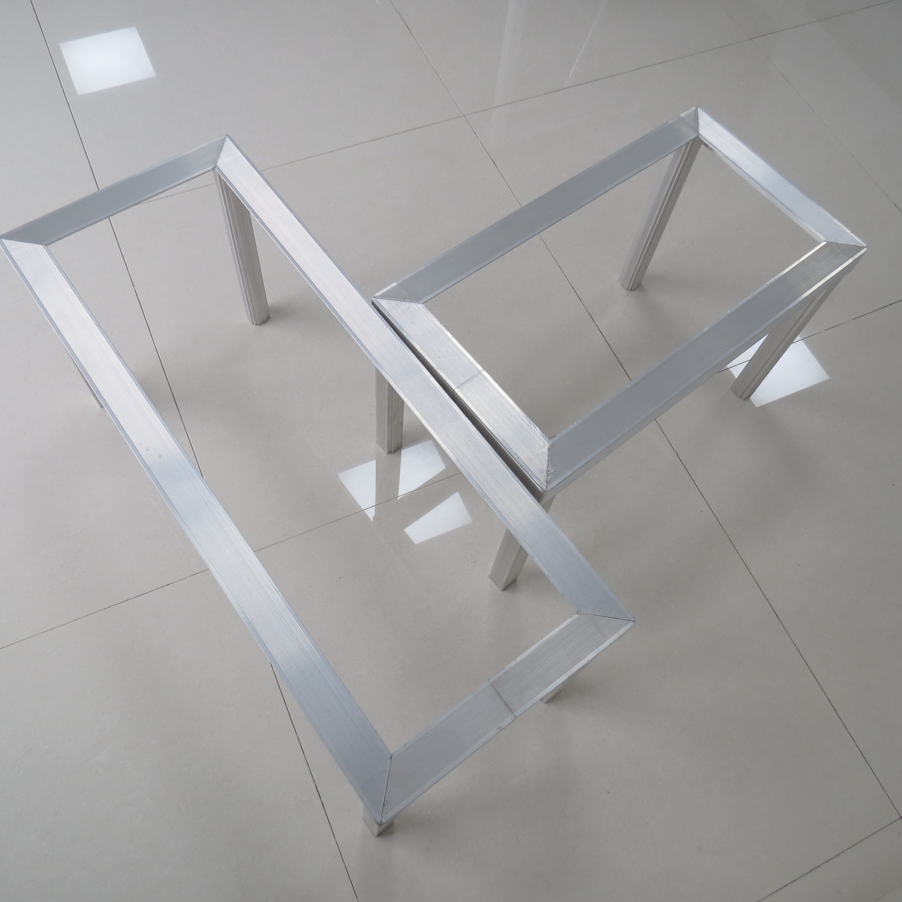 Oem china factory custom table/desk/chair/cabinet/bed metal frame aluminum steel welded telescopic folding table frames and legs