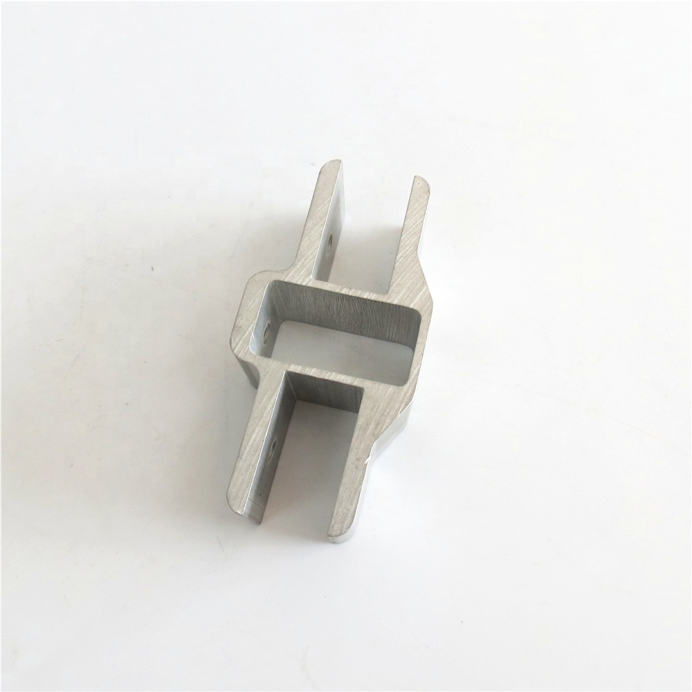 Custom Aluminum extrusion fixed clamp for glass channel