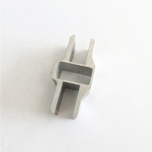 Custom Aluminum extrusion fixed clamp for glass channel