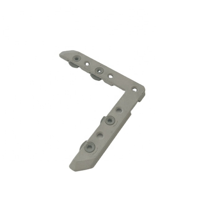 OEM ODM Customized high precision aluminium casting for furniture adjustable hardware / for machinery 90 degree locking hinge