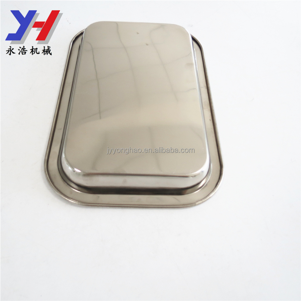 Different size Rectangular stainless steel tray for laboratory