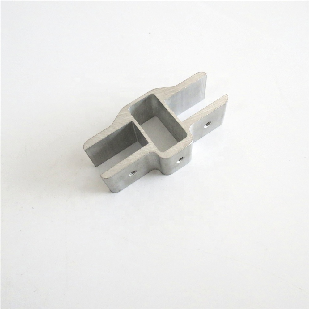 Custom Aluminum extrusion fixed clamp for glass channel