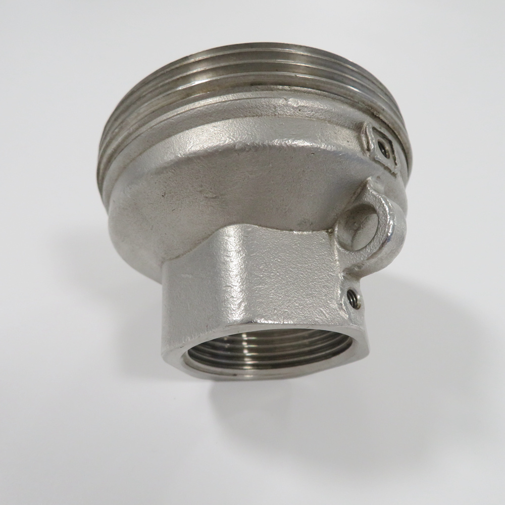 Custom Factory CNC Machining service 304 stainless steel movable blind cap Round thread door cap Tube cap