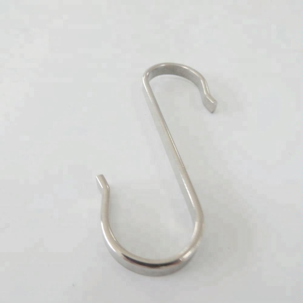 OEM ODM custom polish stainless steel s hook for hanging