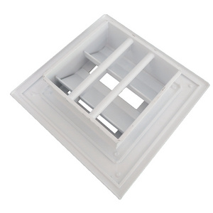 Air flow decor HVAC vent cover aluminum square ceiling diffuser, sidewall ceiling register air louvered vents