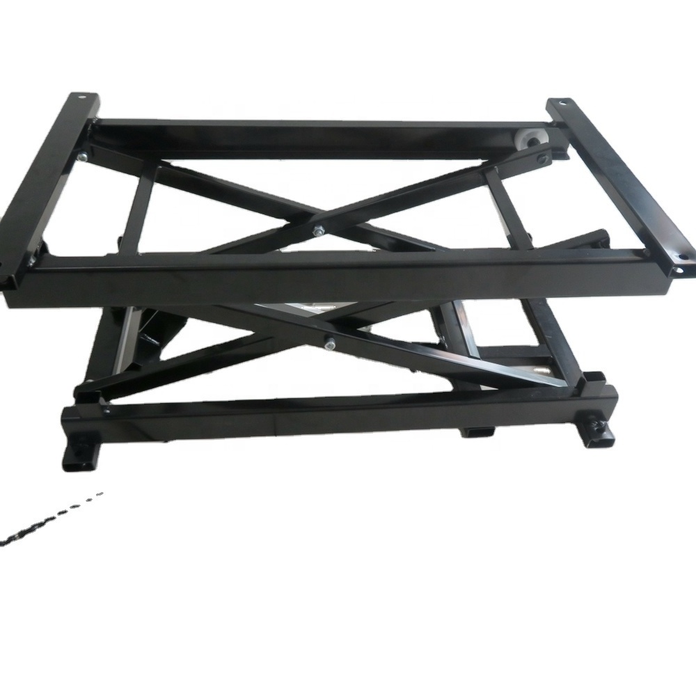 Custom automatic furniture hardware folding frame electric lifting up mechanism for coffee table