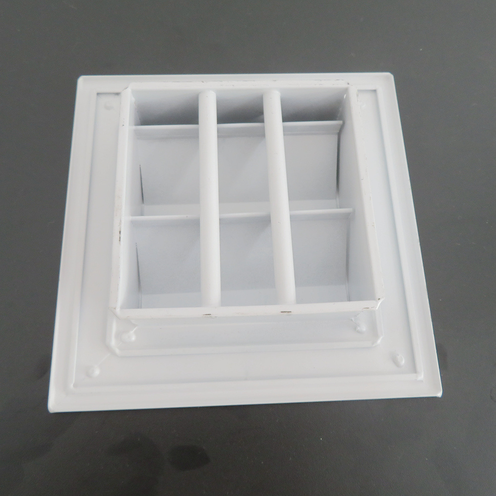 Air flow decor HVAC vent cover aluminum square ceiling diffuser, sidewall ceiling register air louvered vents