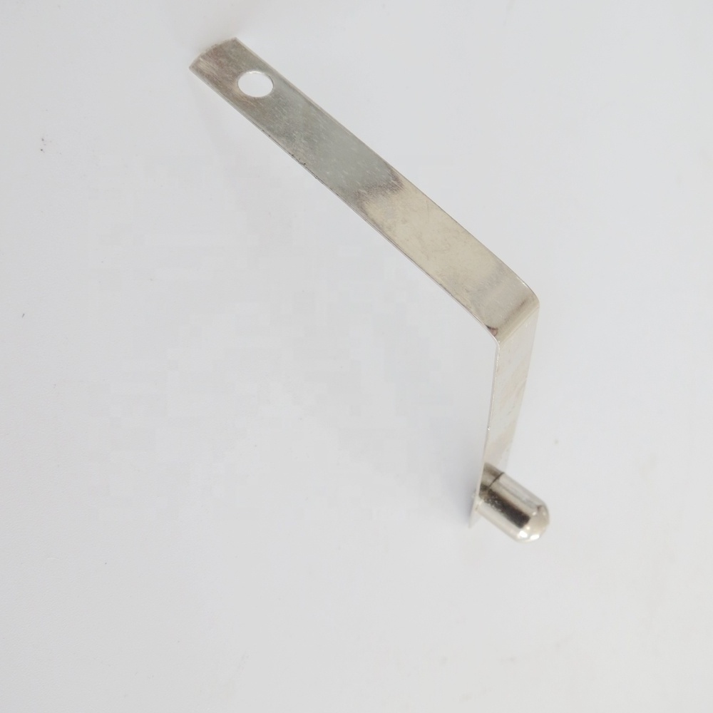 OEM spring steel button lock spring clip with push button