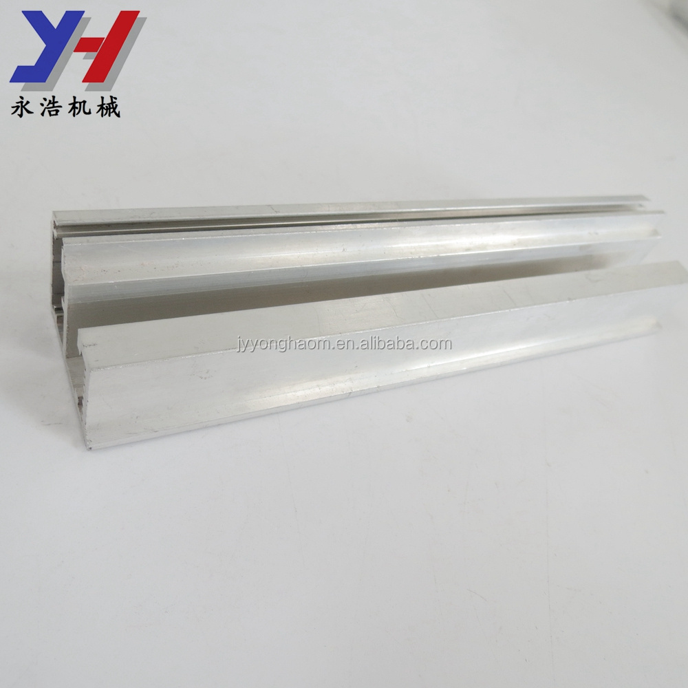 Custom made extruded aluminum sliding window channel