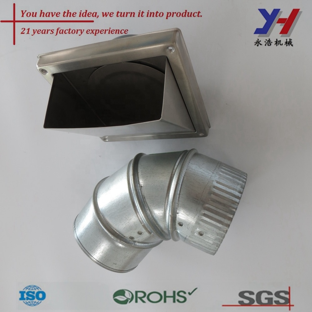 Custom with mesh vent cover exhaust external stainless steel one way air wall vent for ventilation