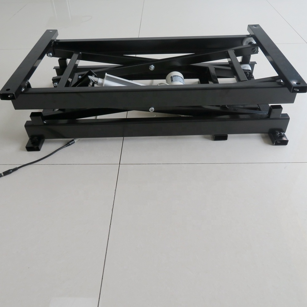 Custom automatic furniture hardware folding frame electric lifting up mechanism for coffee table